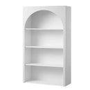 Artiss 4 Tier Bookshelf Arched Fluted Storage Display Cabinet Unit White-1