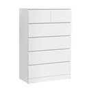 Artiss 6 Chest of Drawers - PEPE White-3