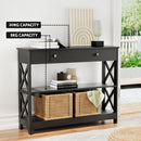 Artiss Console Table 3-tier USB Outlets-7