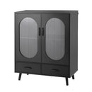 Artiss Buffet Sideboard Double Doors - Black-1