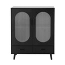 Artiss Buffet Sideboard Double Doors - Black-4