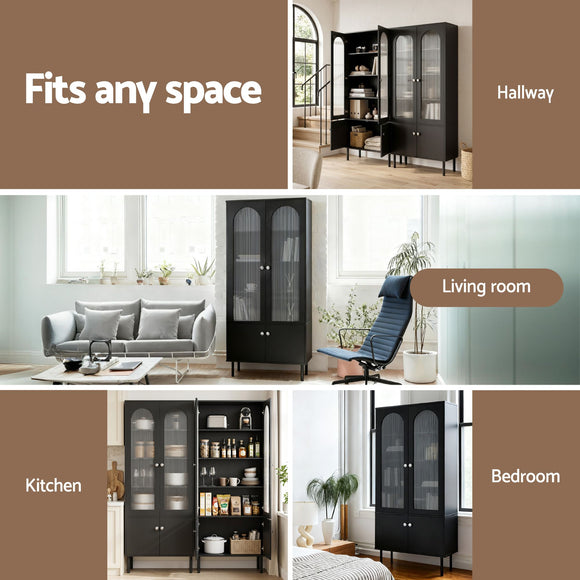 Artiss Buffet Sideboard Cupboard Cabinet Black