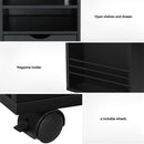 Artiss Bedside Table USB Charging with LED Adjustable Laptop Tray - TALA-8