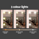 Artiss Dressing Table Set Stool 10 Led Bulbs White Debbie-6