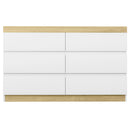 Artiss 6 Chest of Drawers Cabinet Dresser Table Tallboy Storage Bedroom White-3
