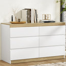 Artiss 6 Chest of Drawers Cabinet Dresser Table Tallboy Storage Bedroom White-1