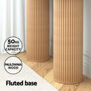 Artiss Console Table Oval 115CM Pine Blake-8