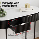 Artiss Console Table 2 Drawers 100CM-7