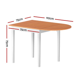 1.1M Artiss Dining Table Extendable - 0