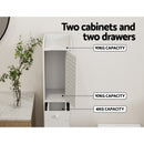 Artiss Bathroom Toilet Storage Cabinet Laundry Tallboy Cupboard Slim Corner-6