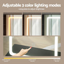 Artiss Dressing Table Vanity Desk Set Stool Led Black-5