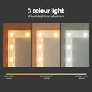 Artiss Dressing Table Vanity Desk Set Stool 10 Led Bulbs White-5