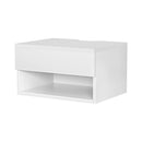 Artiss Floating Bedside Table Nightstand Drawer White-7