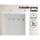 Artiss Shoe Rack Cabinet Hall Tree Coat Rack 180CM White-5