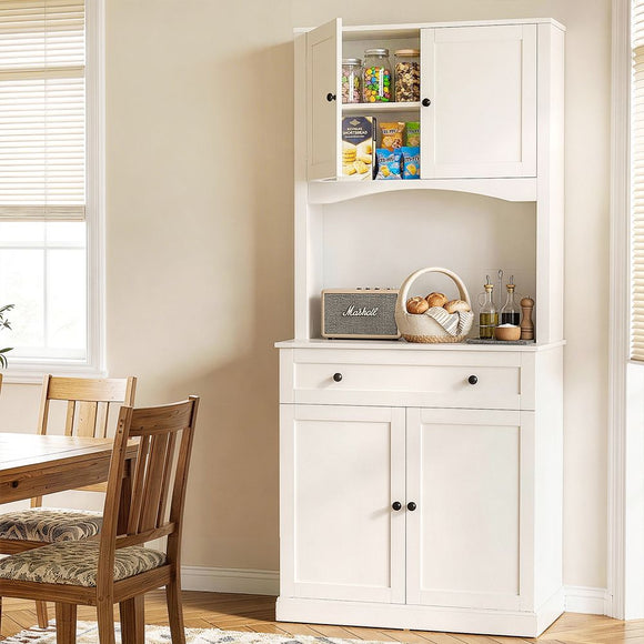 Artiss Buffet Sideboard Hutch Cabinet - BEINI White