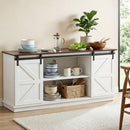 Artiss Buffet Sideboard Storage Cabinet Kitchen Cupboard Sliding Doors White-9
