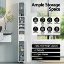Artiss Bathroom Storage Cabinet 180cm Tall Slim Floor Cupboard Toilet Narrow Linen Tower-6