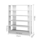 Artiss Shoe Rack Cabinet 30 Pairs 6-Tier Shelf White-4