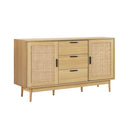 Artiss Rattan Buffet Sideboard - BRIONY Oak-1