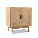 Artiss Rattan Buffet Sideboard 2 Doors - BRIONY Oak-4
