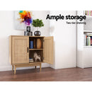 Artiss Rattan Buffet Sideboard 2 Doors - BRIONY Oak-6