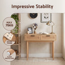 Artiss Console Table 2 Rattan Drawers-6