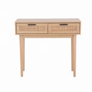 Artiss Console Table 2 Rattan Drawers-7