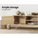 Artiss TV Cabinet Entertainment Unit Storage Cabinets Rattan Wooden 180CM-7