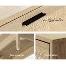 Artiss TV Cabinet Entertainment Unit Storage Cabinets Rattan Wooden 180CM-8