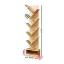 Artiss Tree Bookshelf 9 Tiers - ECHO Oak-2