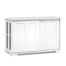 Artiss Buffet Sideboard Sliding Doors - SERA White-2