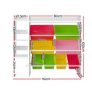 Keezi Kids Toy Box 8 Bins Bookshelf Storage Rack Organiser Toy Display-4