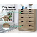 Artiss 6 Chest of Drawers - MYLA Oak-6