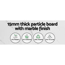 Artiss Console Table Marble Effect Frenisha-5
