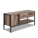 Artiss TV Stand Entertainment Unit Storage Cabinet Industrial Rustic Wooden 120cm-3