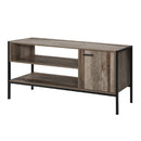 Artiss TV Cabinet Entertainment Unit Stand Storage Wood Industrial Rustic 124cm-3