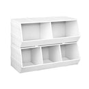 Keezi Kids Toy Box Bookshelf Storage Bookcase Organiser Display Stackable-1