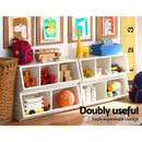 Keezi Kids Toy Box Bookshelf Storage Bookcase Organiser Display Stackable-6