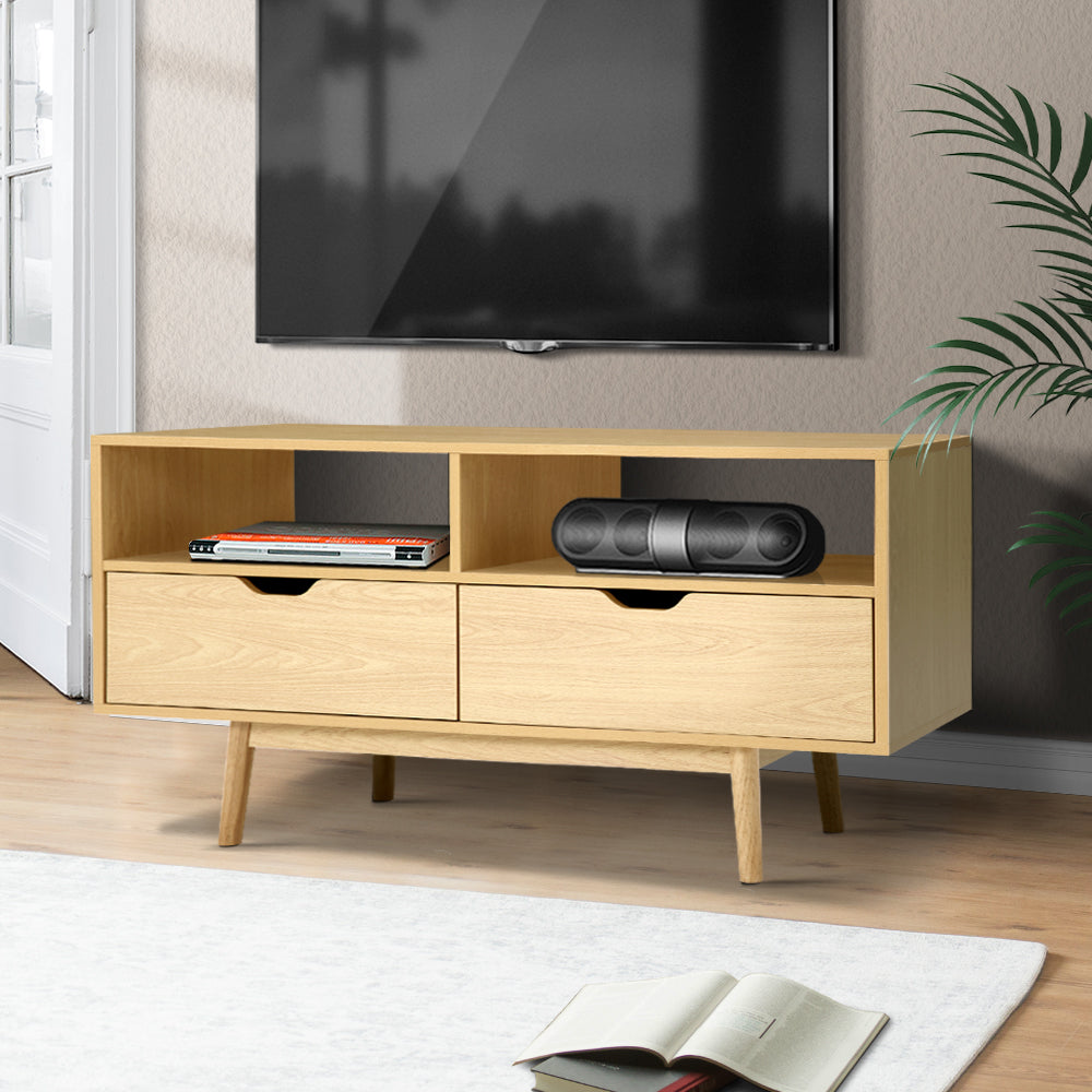 Artiss TV Cabinet Entertainment Unit Stand Wooden Storage 120cm Scandinavian
