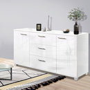 Artiss Buffet Sideboard High Gloss - White-1