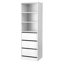Artiss 3 Chest of Drawers Tallboy Cabinet White-1