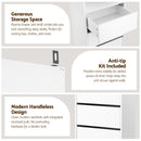 Artiss 2x Chest of 3 Drawers Tallboy Cabinet White-7