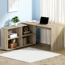 Artiss Computer Desk Bookshelf Oak 130CM-1