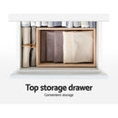 Artiss Shoe Rack Cabinet 24 Pairs White Luna-7