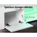 Artiss Entertainment Unit TV Cabinet LED 130cm White Angus-8