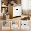 Artiss Storage Ottoman with Drawer 100kg Capacity Footrest Cushion Pine-6