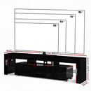 Artiss Entertainment Unit TV Cabinet LED 189cm Black Elo-4