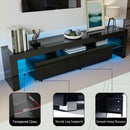 Artiss Entertainment Unit TV Cabinet LED 189cm Black Elo-7