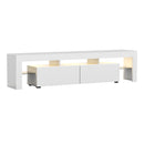 Artiss Entertainment Unit TV Cabinet LED 189cm White Elo-3
