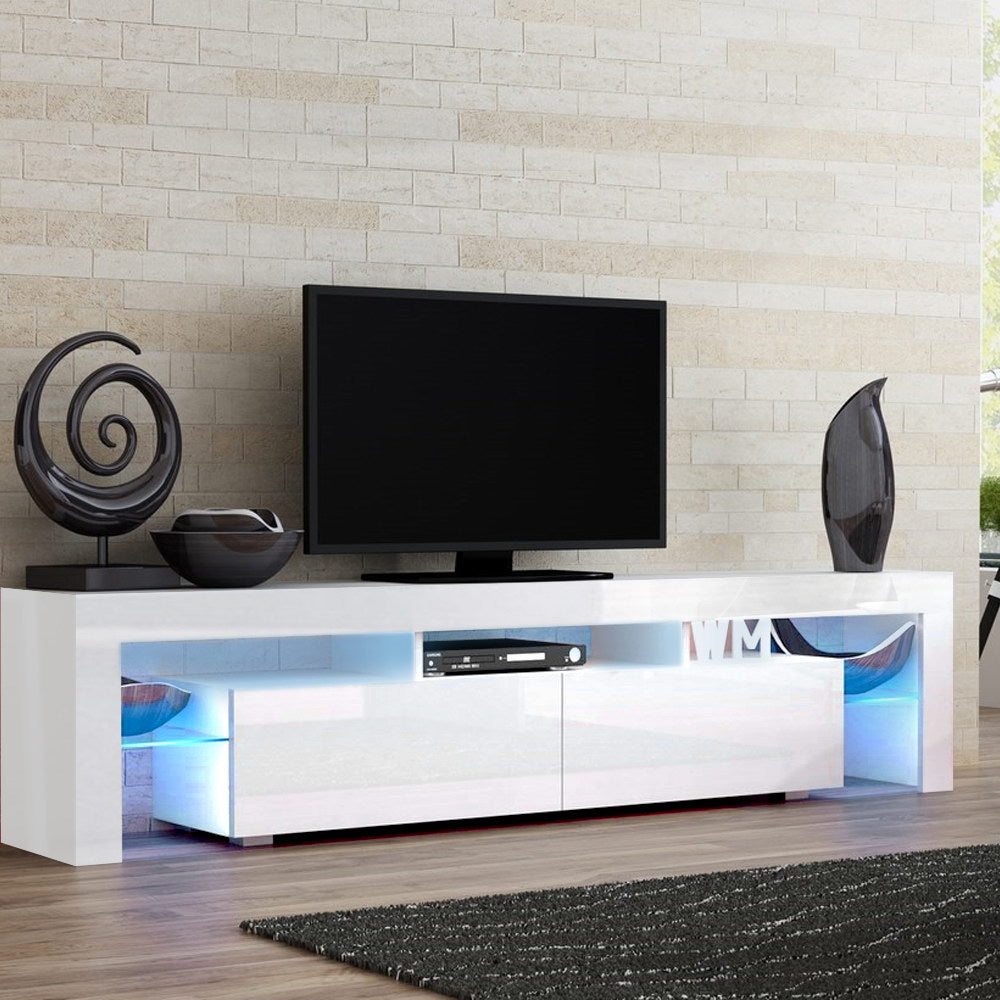 Artiss Entertainment Unit TV Cabinet LED 189cm White Elo